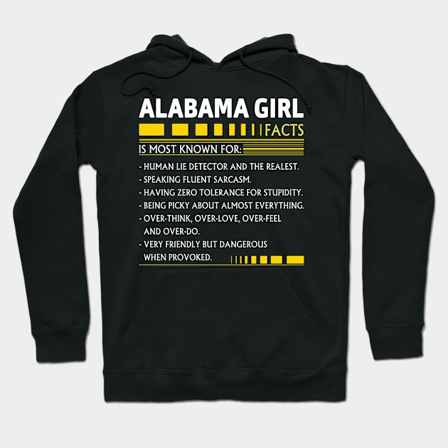 Alabama Girl Facts Hoodie by BTTEES